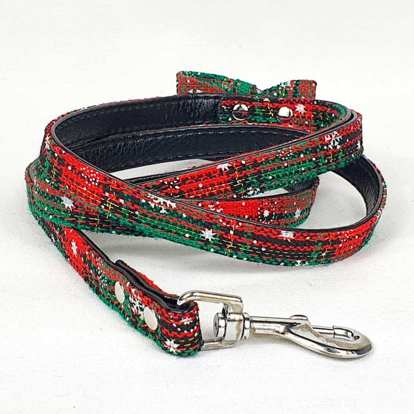X-mas Jingle Bell Bowknot Dog Collar Set