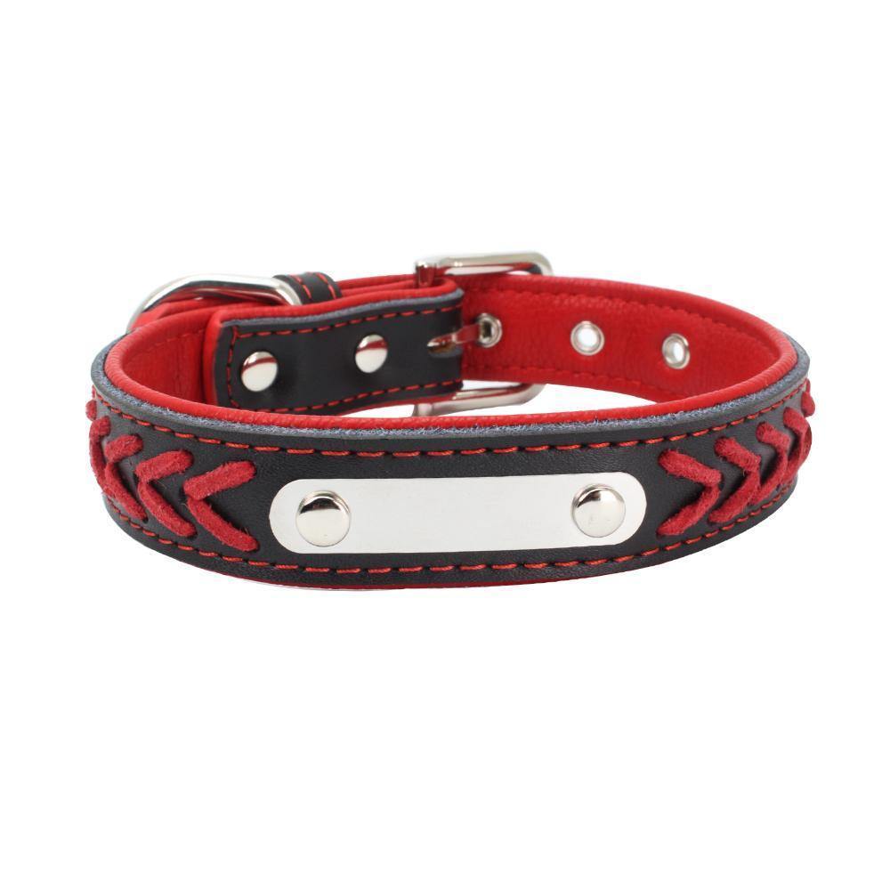 Arrow Pattern Dog Collar (Red) - PawdyGuard