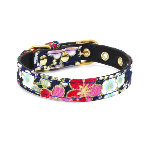 Floral Pattern Dog/Cat Collar (Black) - PawdyGuard