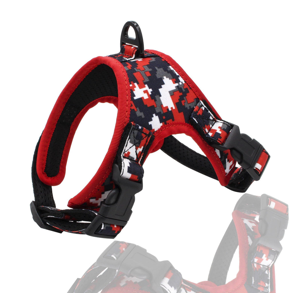 Camo Pattern Dog Harnesses (Red) - PawdyGuard