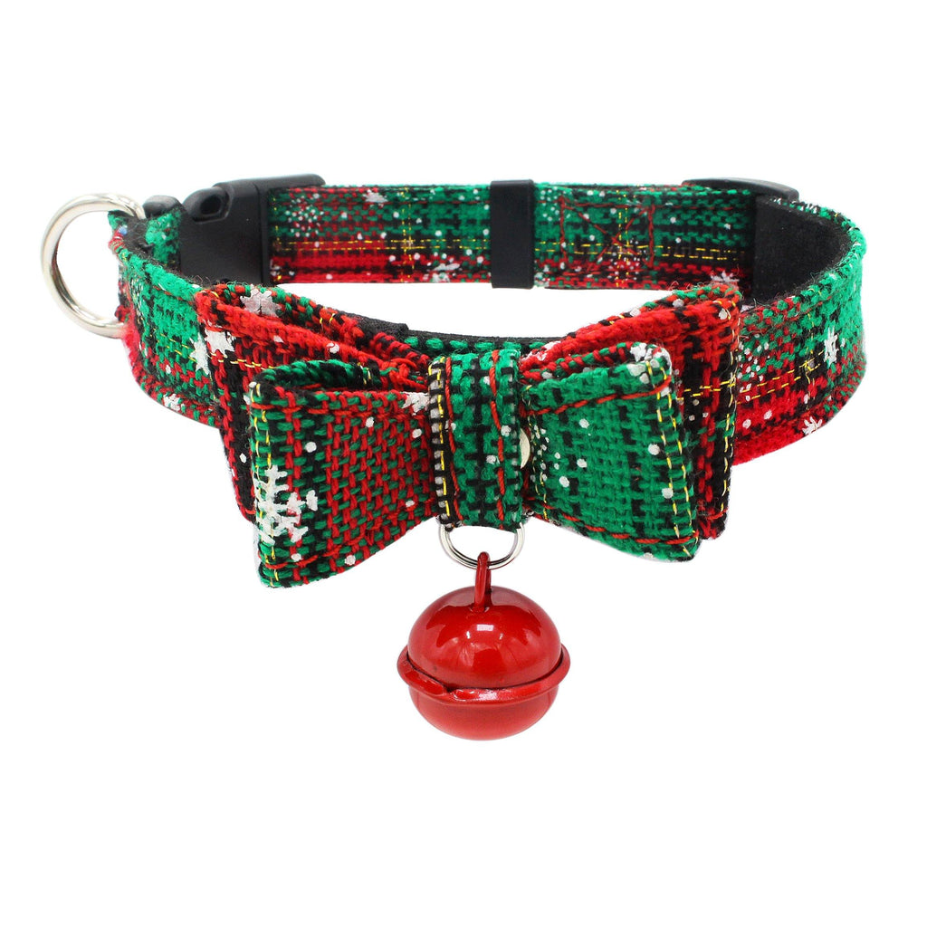 X-mas Jingle Bell Bowknot Dog Collar Set - PawdyGuard